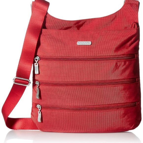NWT Baggallini unisex Travel Crossbody handbags Red
